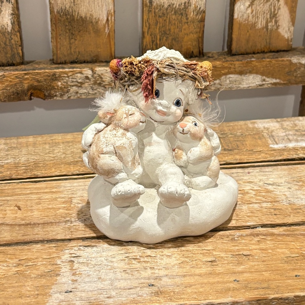 Dreamsicles “Three Amigos” Angel and Bunny Vintage Figurine